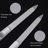 Mini lime à ongles, lot de 3 tailles, en acier inoxydable, professionnelle, double face, papier de verre, outils de soin des ongles, haute qualité, marque SUBHAN, personnalisable