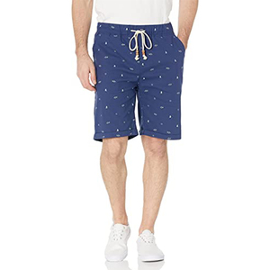 Pantalones cortos de verano holgados para hombre, cintura elástica con cordón, pantalones cortos de playa ligeros y cómodos - Product Image 1