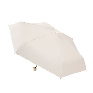 Summer 5 Fold Tiny Black Coated 190T Nylon Pocket Travel Manual <b>Umbrella</b> UV Block <b>Windproof</b> Protection Multi Color Minimalist - Product Image 2
