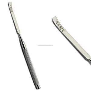 WORLD PRECISION SURGICAL Ensemble de ciseaux à os dentaires, droits et courbés, avec poignée moletée, argent, instruments chirurgicaux manuels d'ostéotomie 7mm - Product Image 3