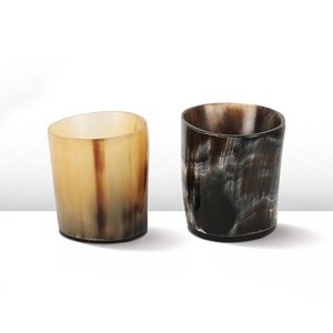 Mug en corne de buffle artisanal de luxe, écologique, naturel, pour boire, tasse à bière, chopes rustiques modernes F S INTERNATIONAL - Product Image 3
