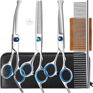 Professional Hairdressing Scissors Set with Thinning <b>Shears</b> and Comb for Salon Use - Product Image 5