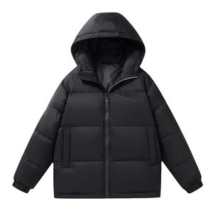 Veste d'hiver matelassée en duvet pour homme, tendance, de haute qualité, coupe-vent, avec capuche et col montant, légère pour homme - Product Image 1