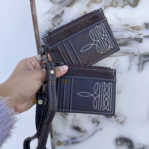 Porte-monnaie en cuir véritable pour femmes botte Stich portefeuille sac à main petit cuir véritable à la mode Offre Spéciale bracelet unisexe porte-monnaie - Product Image 1
