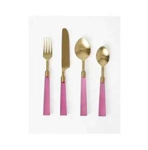 Ensemble de cuillères à manche en résine durable, couverts en acier inoxydable pour la cuisine, la table à manger, la maison et les hôtels par Madiha Art And Crafts - Product Image 2