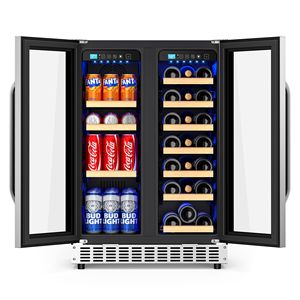 Frigorifero per Vini e Bevande da Incasso a Doppia Zona di Temperatura da 24 Pollici per Conservare le Tue Collezioni - Product Image 3