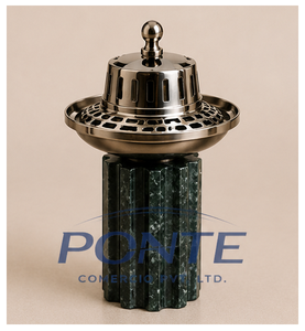 Great Quality Brass and Green Marble Incense Burner Vintage Metal <b>Bakhoor</b> Holder For Home Decor Aromatherapy And <b>Oud</b> Fragrance - Product Image 5