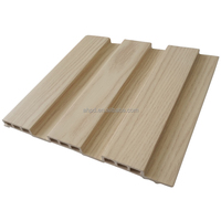 Paneles de pared Curve PVC Función impermeable Hoteles Salas de estar WPC