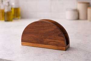Servilletero de Madera Clásico Ecológico Hecho a Mano de Primera Calidad, Anillos para Servilletas, Decoración para Mesa de Comedor, Cocina, Restaurante, Cafetería y Hogar - Product Image 2