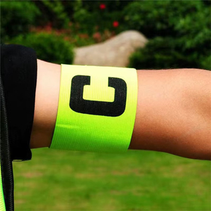Customized Colorful Soft Elastic Football Soccer Captain <b>Arm</b> <b>Band</b> for <b>Adults</b> Adjustable Team Armband Non-Slip Training - Product Image 2