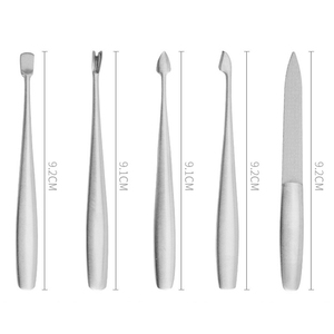 1 pièce Lime à ongles, Repousse-cuticules, Éliminateur de callosités et de peaux mortes, Fourche à cuticules, Outil de manucure et pédicure pour nail art - Product Image 6