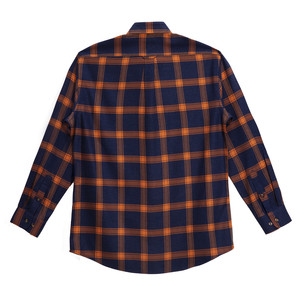 Chemises à carreaux personnalisées pour hommes en flanelle à manches longues avec poche avant et boutons - Product Image 1