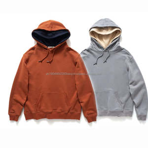 เสื้อฮู้ดถักผ้าฟลีซผ้าฝ้ายหนา100 500gsm สำหรับทั้งชายและหญิงทรงโอเวอร์ไซส์งานปักตามสั่ง - Product Image 4