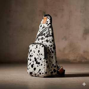 Leather Hair On <b>Sling</b> Bag Cowhide Crossbody Purse Women Handbag Designer <b>Shoulder</b> Bag Travel Fashion LHSB-0001 - Product Image 6