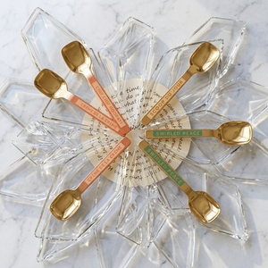 Cuchara de Resina para Servir - Juego de Cubiertos de Lujo en Dorado, Cucharas Pequeñas para Helado, Juego de Cubiertos para Postre para Restaurante y Cafetería - Product Image 6