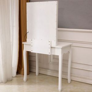 Generoso Specchio Singolo con Illuminazione e Scaldalampadina Bianco YS per Tavolo da Trucco e Toeletta - Product Image 4