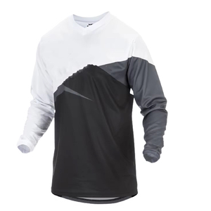 Maillot de motocross respirant personnalisé de haute qualité, séchage rapide, % polyester, vêtements de course moto et automobile, vente en gros au Pakistan - Product Image 1