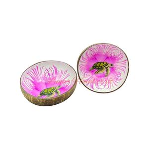 Cuenco de coco lacado nuevo de calidad superior, cuenco colorido de estilo único de fabricación de Vietnam, precio barato - Product Image 6