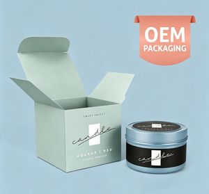 OEM/ODM Luxury <b>Candle</b> <b>Gift</b> Packaging Box with Fully Customizable Brand Logo and All Shape Options - Product Image 1