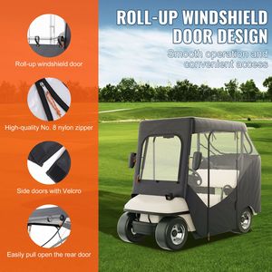 Copertura per Golf Cart a 2 Posti, Protezione Solare e Antipolvere in Poliestere per Club Car - Product Image 5