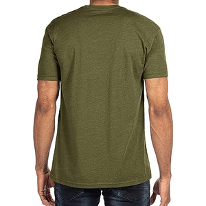 T-shirt uni pour homme Crew Fitness, coupe classique, 100% coton, sublimation, logo personnalisé imprimé, séchage rapide, respirant - Product Image 3