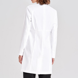 Bata de Laboratorio Médica de Alta Calidad, Manga Larga, Uniforme de Algodón para Hospital, Ropa de Trabajo Unisex, Colores Personalizables, Servicio OEM con Logotipo - Product Image 2