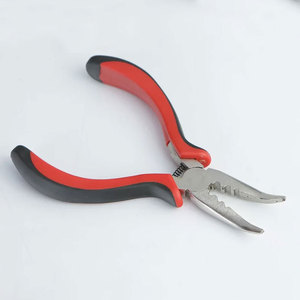 Pince professionnelle à 3 trous à embout incurvé pour extensions de cheveux, outil de coiffure de haute qualité pour une application de précision - Product Image 1