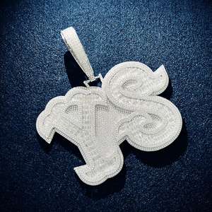 Luxe Hip Hop Diamant Zircon Grand Coeur Pendentif Collier À La Mode Ice Out Rap Déclaration pour Hommes et Femmes - Product Image 1