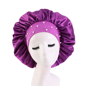 Nuevo Gorro de Satén para Dormir con Pedrería, Gorro de Noche para Mujer, Cuidado del Cabello, Salón, Ducha, Maquillaje, Diadema, Hiyab Musulmán, Cubrecabezas - Product Image 4