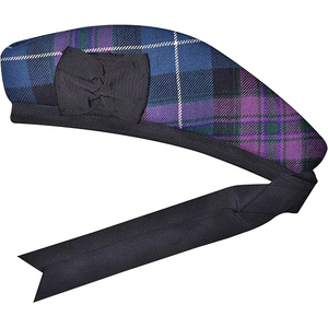 Eco-Friendly Scottish Tartan Glengarry Cap Traditional Tartan Wool Hat Checkered Band Tie Back Design All Ethnic Hats - Product Image 3