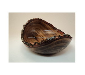 Pièce maîtresse de bol alimentaire en bois d'excellente qualité pour la décoration et les ornements de fournitures de fête dans des formes et des tailles personnalisées - Product Image 4