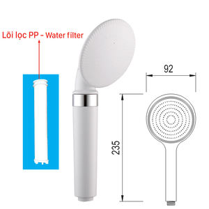 Pommeau de douche à main en plastique ABS personnalisable KSTS-29 pour salles de bains modernes pour appartements hôtels cuisines ODM/OEM KSN Vietnam - Product Image 1