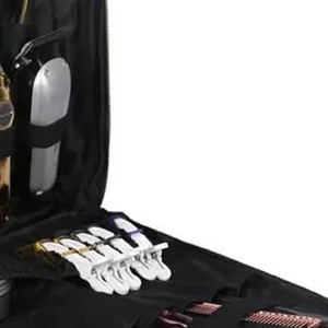 Portable Durable Multi-Function Barber <b>Backpack</b> Nylon/Polyester Material <b>Tool</b> Pockets Side Compartment for Men's Personal Care - Product Image 4