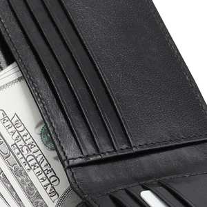 Nueva Cartera de Cuero de Color Liso Personalizada, la Mejor Cartera de Cuero con Logotipo Impreso Personalizado, a la Moda - Product Image 5