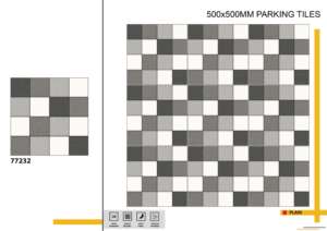 Baldosas de estacionamiento exteriores resistentes a la carga de 500x500 mm diseñadas para mantener la estabilidad bajo peso continuo y condiciones ambientales adversas. - Product Image 3