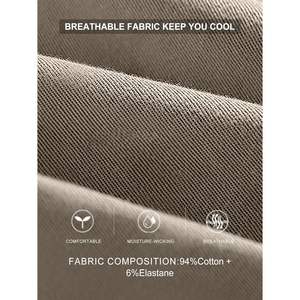 2025 Men's Cargo <b>Pants</b> Casual Cotton Drawstring Sweatpants 6 Pockets <b>Waterproof</b> Twill Track <b>Pants</b> for <b>Hiking</b> Outdoor - Product Image 4