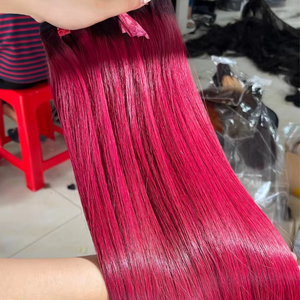 Extensiones de cabello humano vietnamita puro de aspecto natural, extensiones y pelucas rectas de hueso, pelucas de cabello crudo duraderas de larga duración - Product Image 1