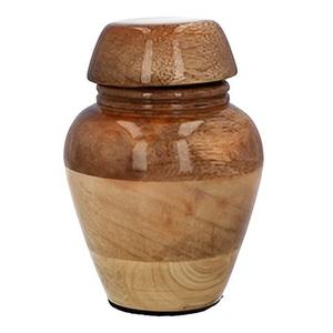 Urne funéraire en bois faite à la main, bois naturel poli, urne commémorative personnalisée, urne funéraire pour cendres d'adultes - Product Image 2
