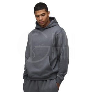 Sudadera con Capucha de Forro Polar para Hombre, Corte Regular, Informal, Sólida, Ligera, Transpirable, Cintura Elástica, Invierno - Product Image 3