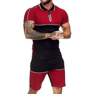 Ensembles courts pour hommes 2 pièces, tenue de plage à manches courtes, ensemble de jogging, ensemble de t-shirts 2 pièces OEM - Product Image 4
