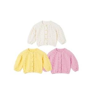Veste pour enfants tricotée à la main coréenne OZKIZ pour filles de 2 à 7 ans, motif Daisy Star Sha, vente en gros de mode enfantine pour le printemps/l'automne - Product Image 1