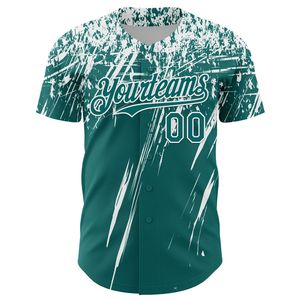 Maillot de baseball personnalisé pour équipe, entièrement boutonné, 100 % coton biologique, sérigraphie, antibactérien, col en V, manches courtes, devant - Product Image 4