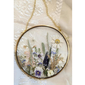Cadre photo mural décoratif en verre transparent avec bordure en laiton, finition dorée, forme ronde, taille personnalisée, décoration - Product Image 6