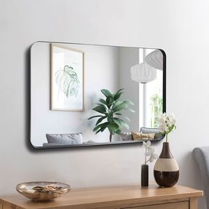 24 \ "x36 \" specchio da parete rettangolare moderno con struttura in metallo profondo per soggiorno camera da letto ingresso camino mensola sala da pranzo arredamento - Product Image 4