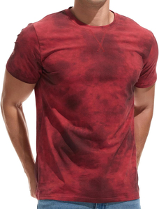 Camiseta Tie Dye para Hombre de Alta Calidad, Suministro OEM, con Logotipo Personalizado, 100% Algodón, Diseño Sólido y Moderno - Product Image 3