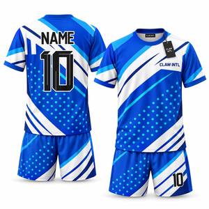 ชุดเสื้อฟุตบอลโพลีเอสเตอร์ 100% แบบซับลิเมชั่น แขนยาว แห้งเร็ว ระบายอากาศได้ดี พิมพ์ชื่อทีม สำหรับผู้ชาย ฤดูร้อน - Product Image 6