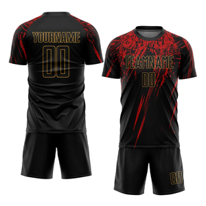 ชุดฟุตบอลระบายอากาศได้ดี ชุดเสื้อและกางเกงขาสั้นสโมสรฟุตบอลแบบสั่งทำพิเศษ ชุดสำหรับฝึกซ้อมประจำวัน - Product Image 4