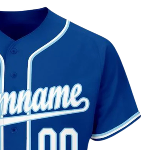 Royal White Light Blue Baseball Jersey for Men Button Down Team Uniform Breathable Lightweight <b>Athletic</b> Tournament Sports - Product Image 3