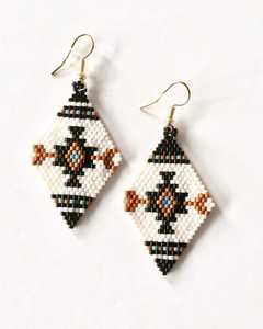 Boucles d'oreilles pendantes tendance en perles de céramique, bijoux personnalisés pour fêtes, prix de gros - Product Image 3