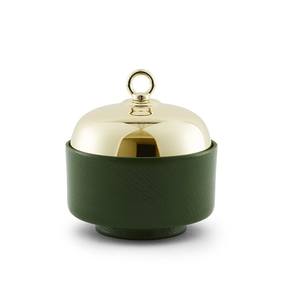 Soporte de Lujo para Mini Tartas con Tapa Dorada y Base de Madera, Tazón para Exhibición de Postres, Soporte para Tartas de Cocina - Product Image 1